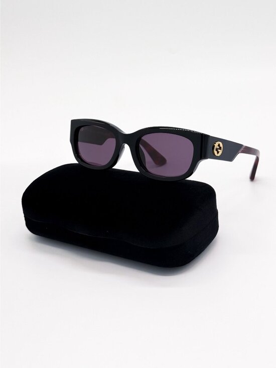 NEW GUCCI SUNGLASSES GG1667SK 003 BLACK/HAVANA SQUARE UNISEX GUCCI EYEWEAR main image 6